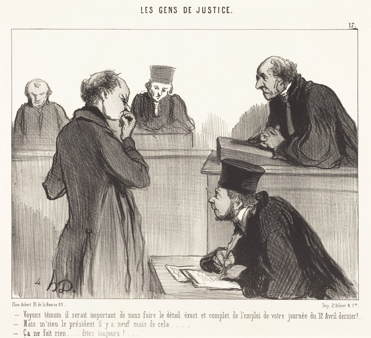 Sehen wir, Zeuge, es wäre wichtig... von Honoré Daumier