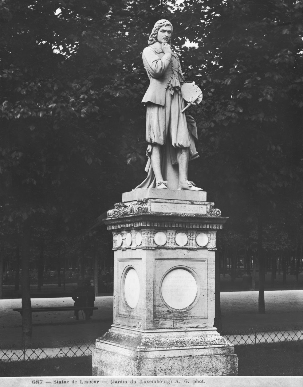 Der Maler Eustache Le Sueur, 1853 von Honore Jean Aristide Husson