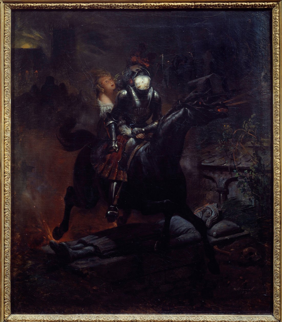 Leonores Ballade Illustration von Gottfried Bürgers Gedicht „Leonore“ von Emile Jean Horace Vernet