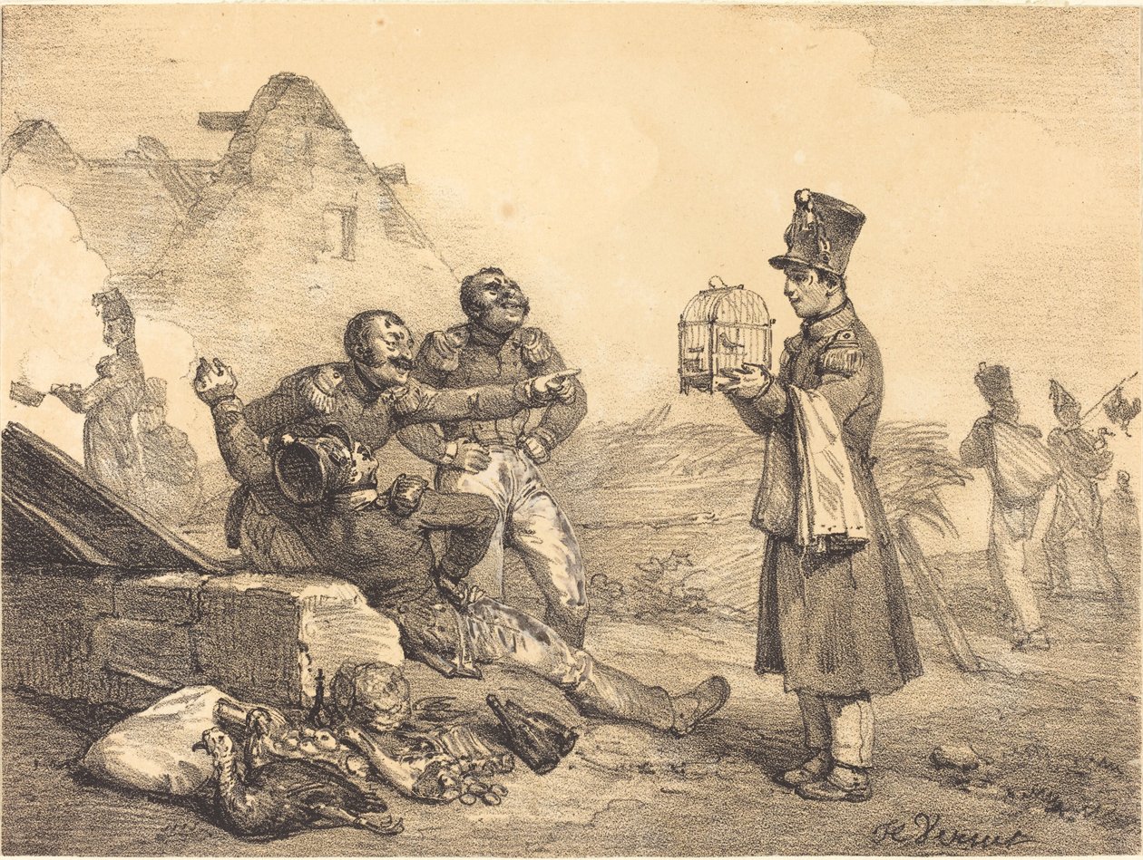 Mein Korporal, ich konnte nur das bekommen von Emile Jean Horace Vernet
