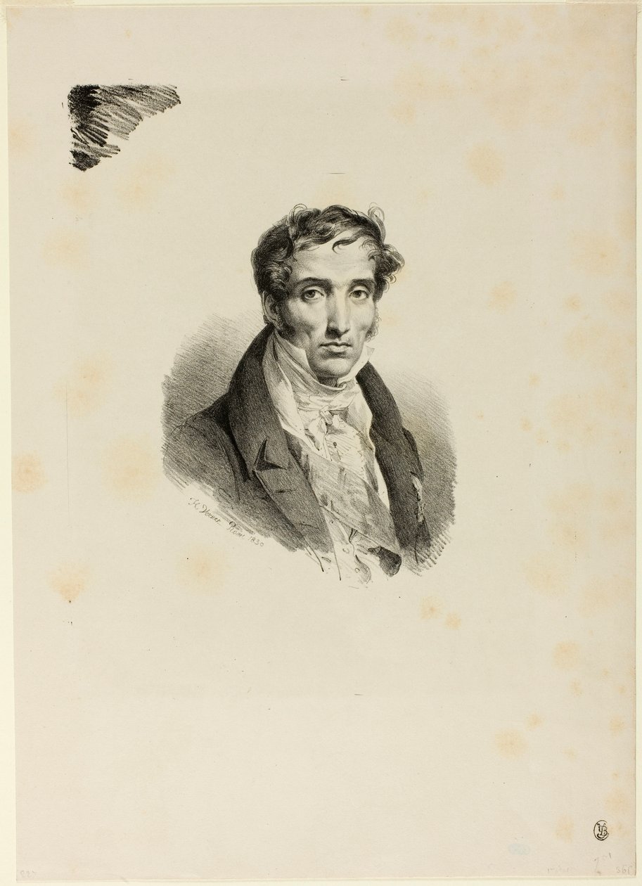 Porträt von Pierre Guérin von Horace Vernet
