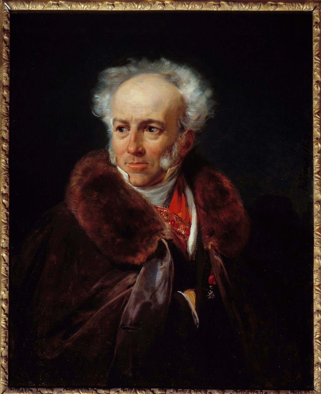 Porträt des Malers Jean Baptiste Isabey (1828) von Emile Jean Horace Vernet