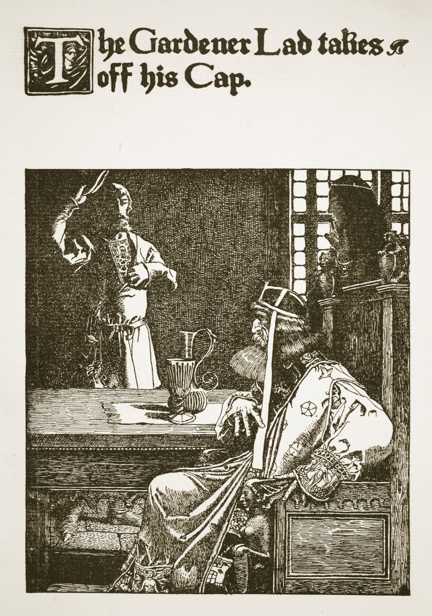 Der Gärtnerjunge zieht seinen Hut, Illustration aus 