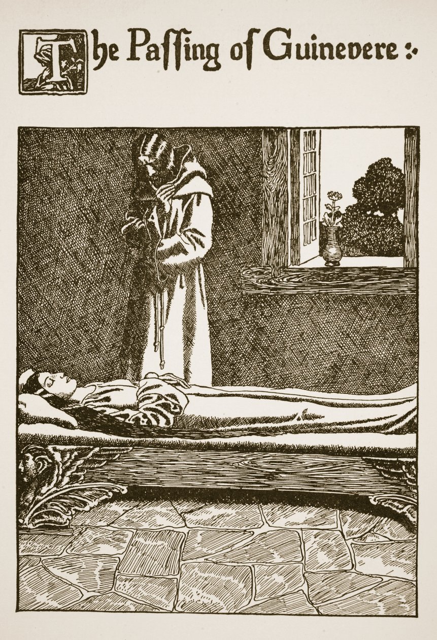 Der Tod von Guinevere, Illustration aus 