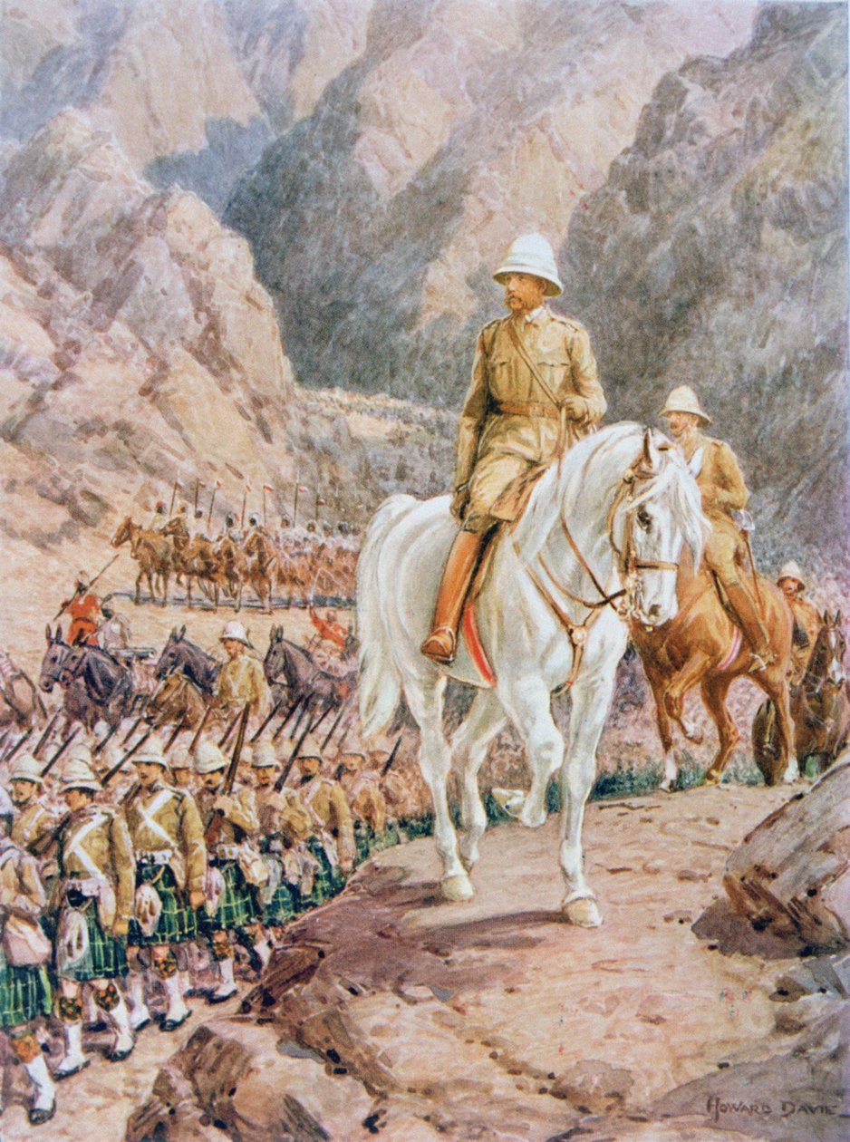 Lord Roberts (1832-1914) auf dem Marsch nach Kandahar von Howard Davie