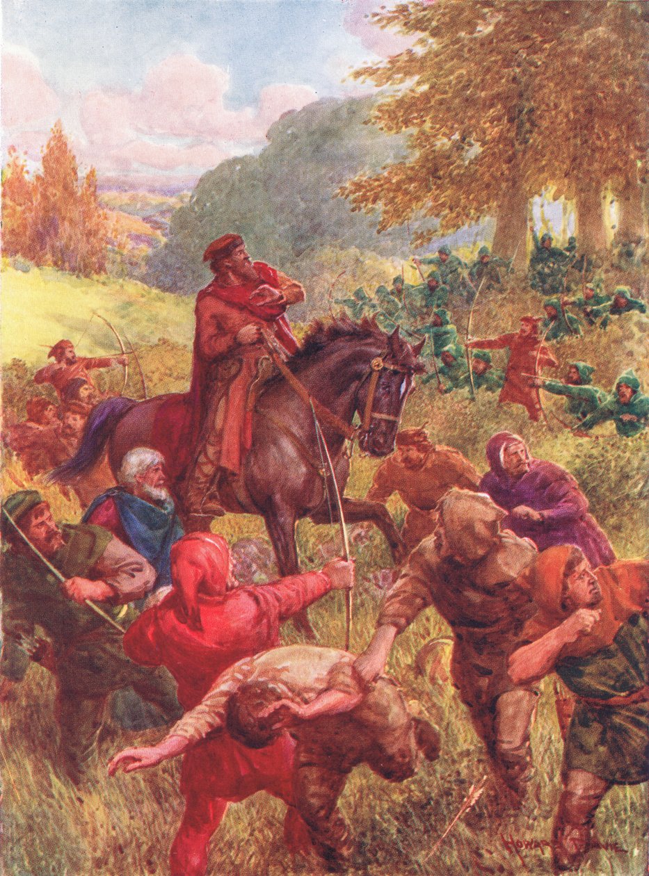 Die Rettung von Sir Richard of the Lea, Illustration aus 