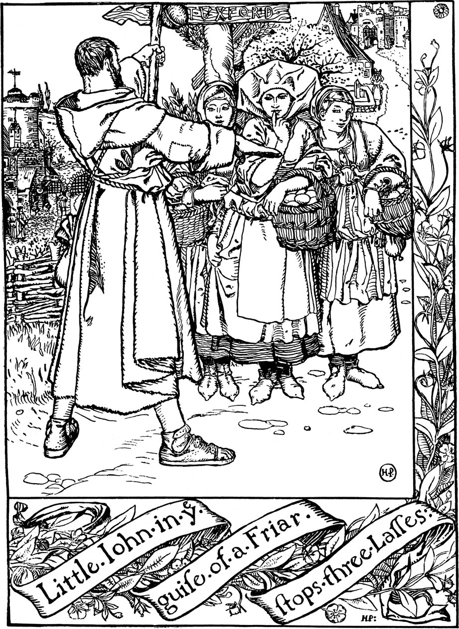Illustration aus dem Buch Die fröhlichen Abenteuer von Robin Hood, von Howard Pyle, 1883 von Howard Pyle