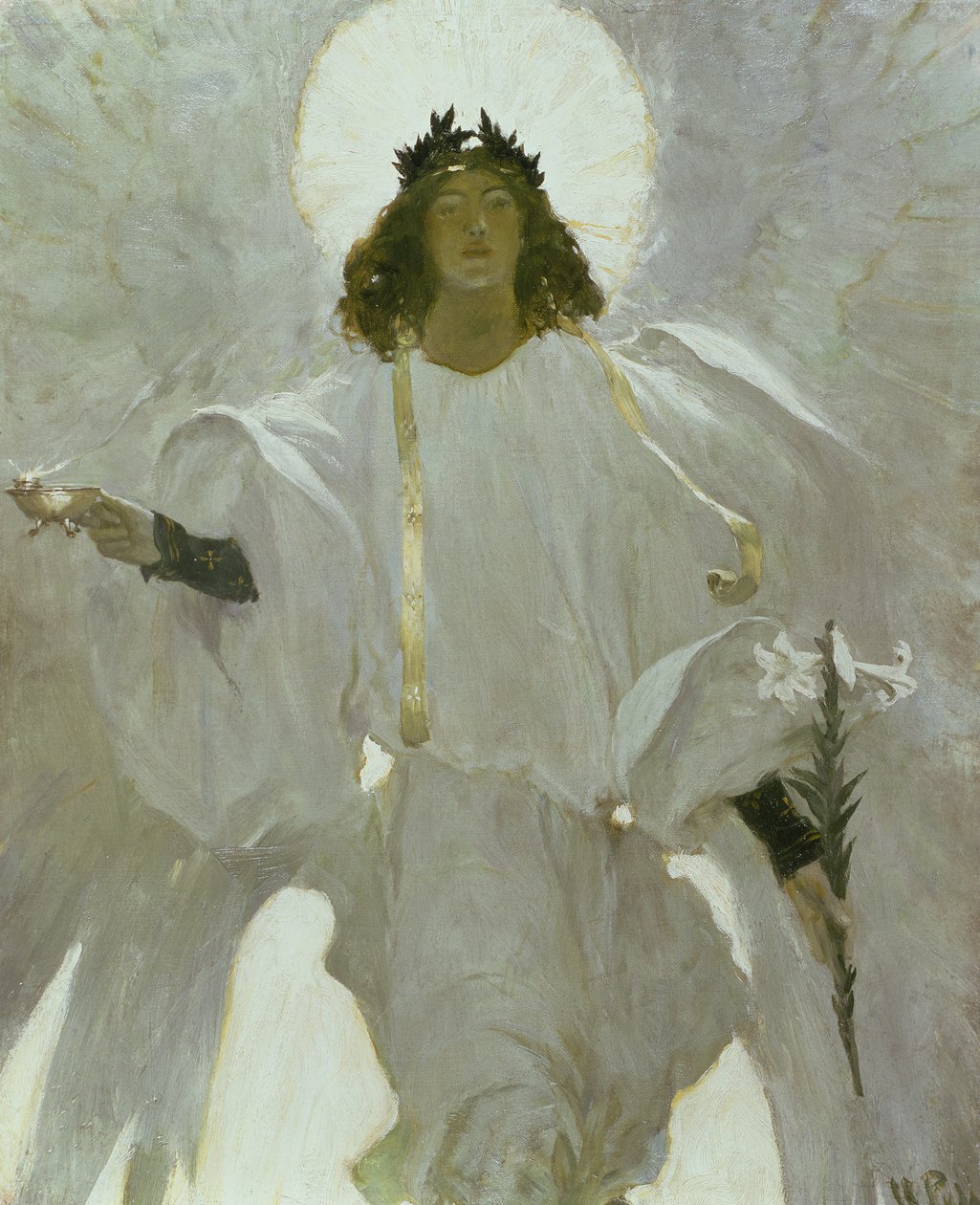 Warum sucht ihr den Lebenden unter den Toten?, 1905 von Howard Pyle