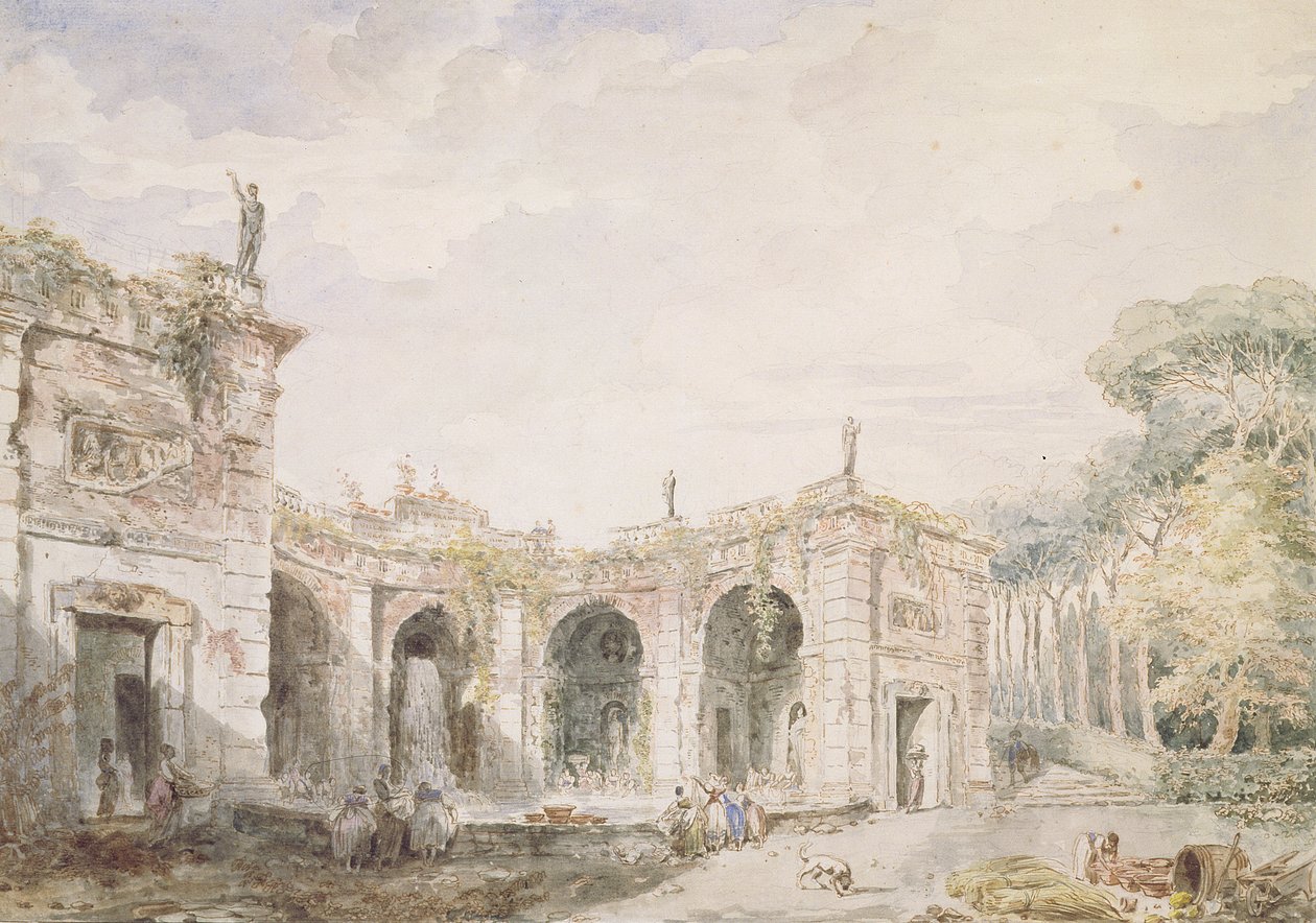 Villa Aldobrandini, Frascati, 1762 von Hubert Robert
