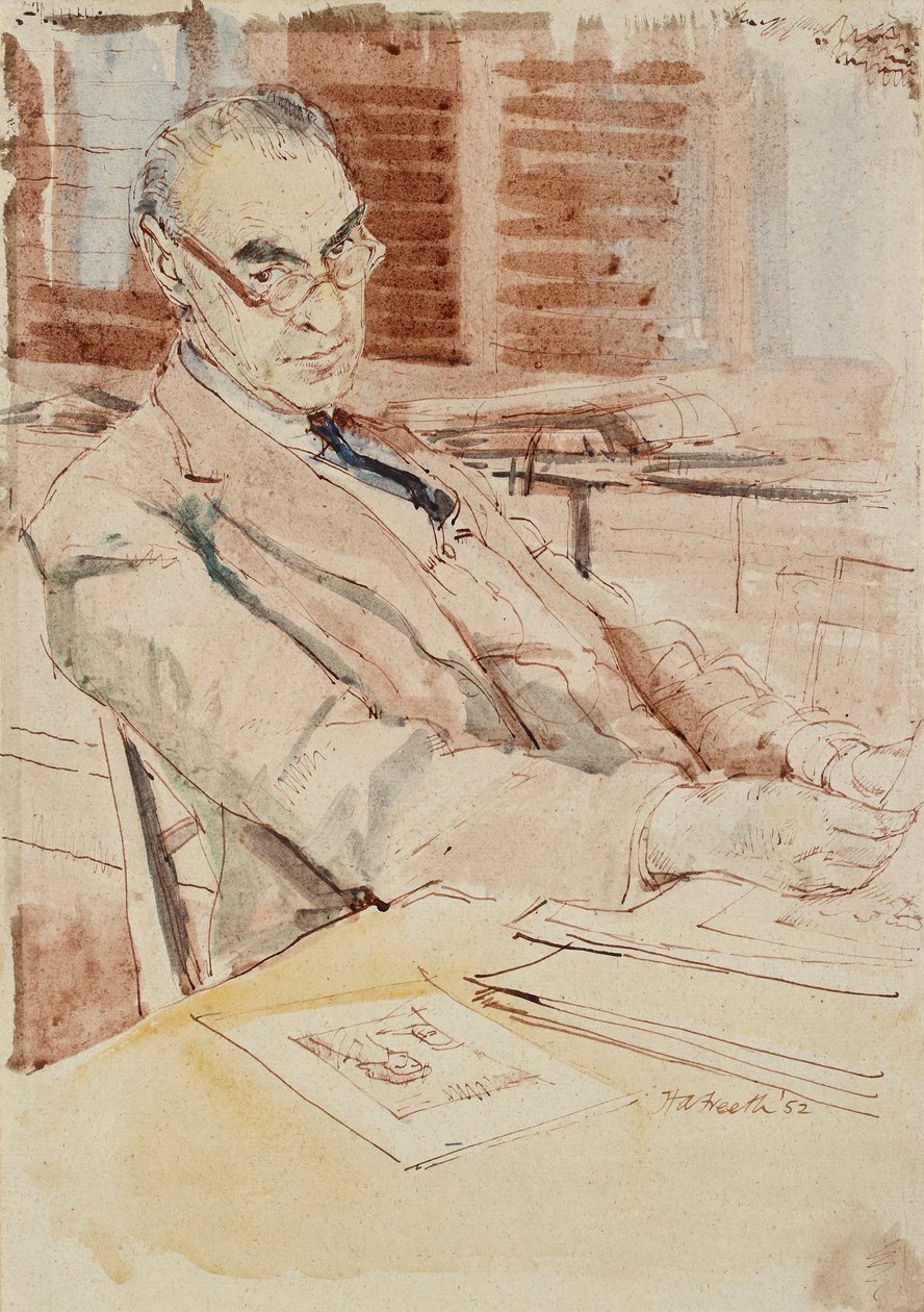 Porträt von Sir Karl Theodore Parker, CBE von Hubert Andrew Freeth
