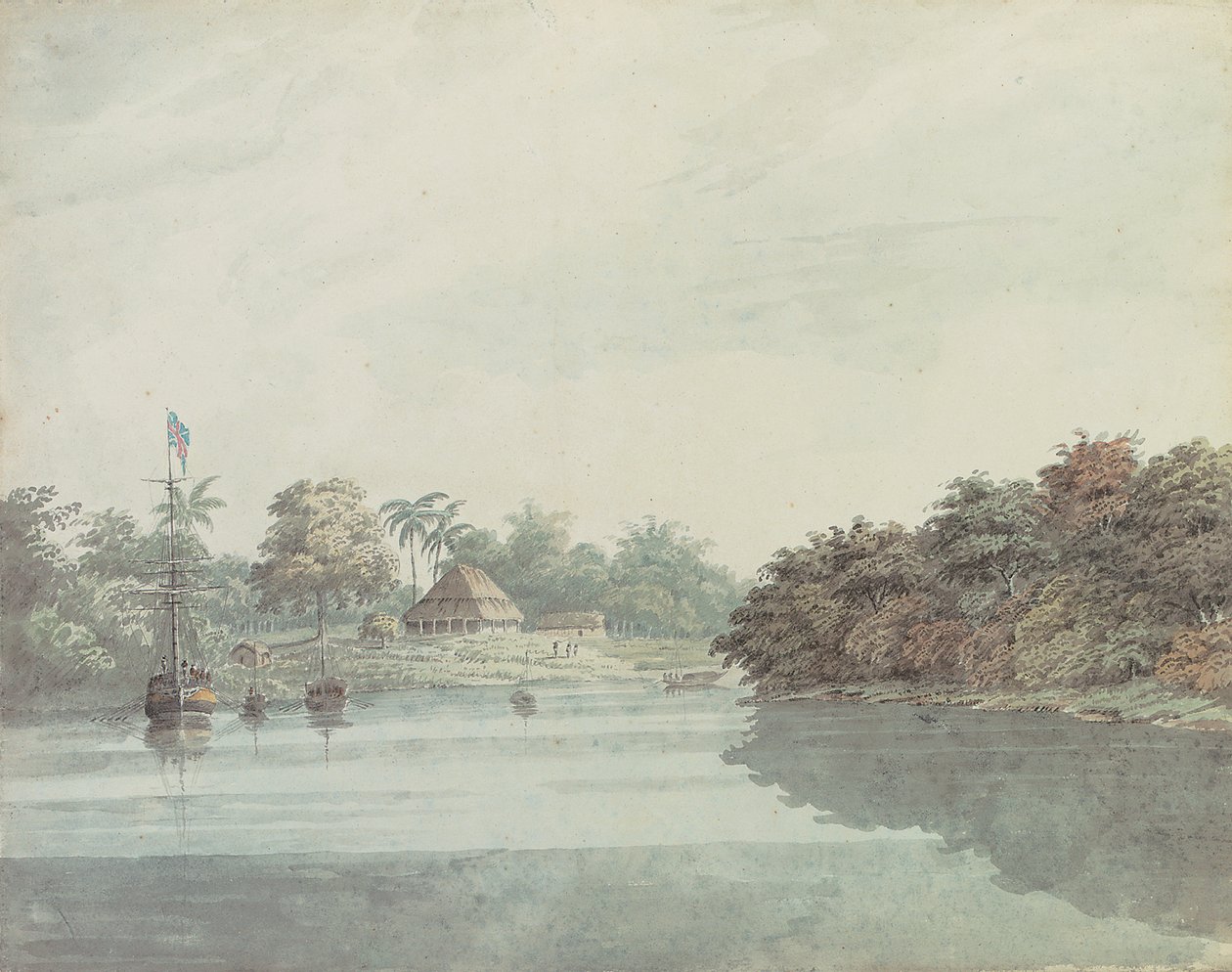 Das Budgerow des Generalgouverneurs am Ganges, Brahmaputra-Delta von Hubert Cornish