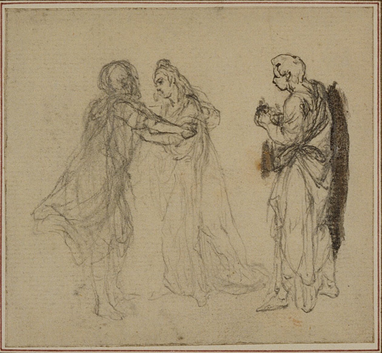 Studie zu Lucains "La Pharsale", Gesang II von Hubert Francois Gravelot