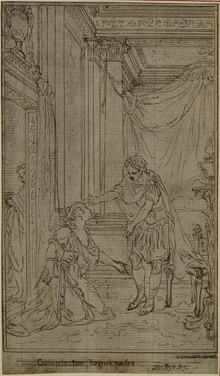 Studie zu Lucains "La Pharsale", Canto X von Hubert Francois Gravelot