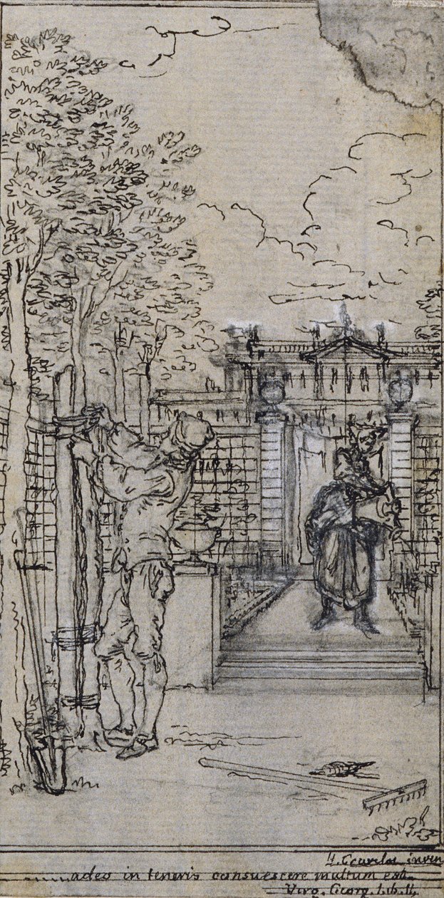 Studie für Vignette-Frontispiz in Poncelets "Principes Generaux pour Servir à l