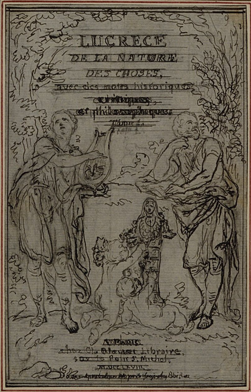 Studie für die Vignette-Frontispiz von Lucretius
