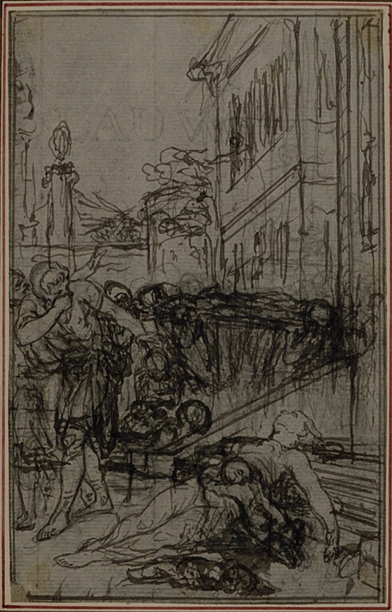 Studie für die Vignette von Lucretius