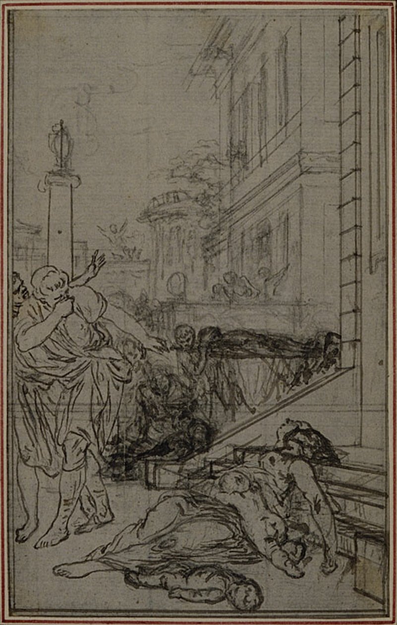 Studie für die Vignette von Lucretius
