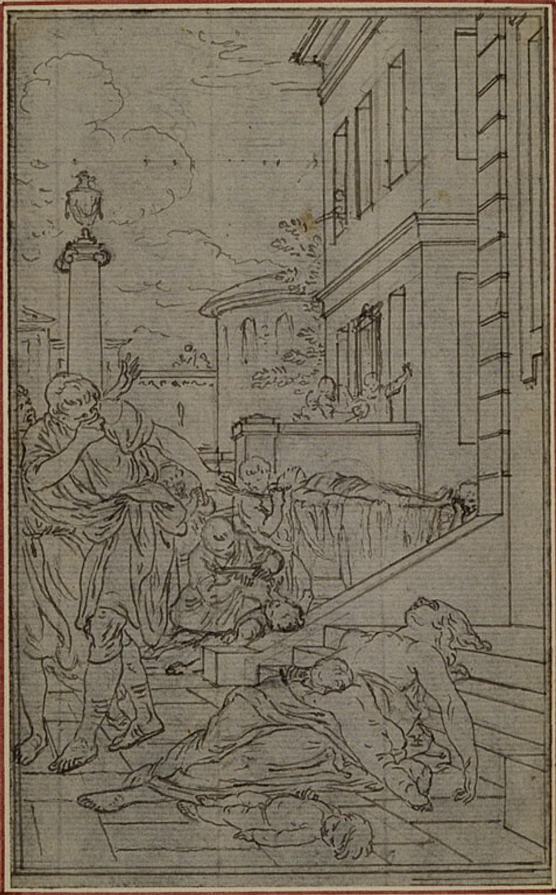 Studie für die Vignette von Lukrez