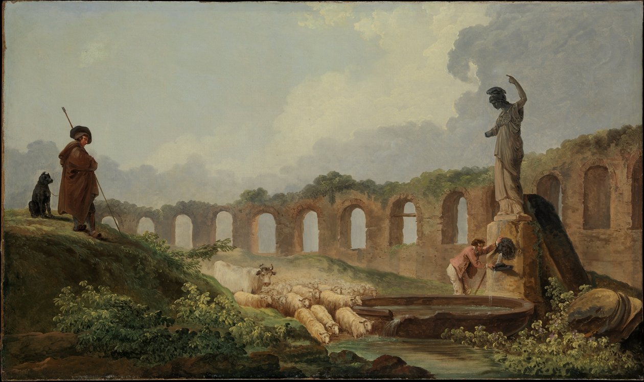 Aquädukt in Ruinen von Hubert Robert