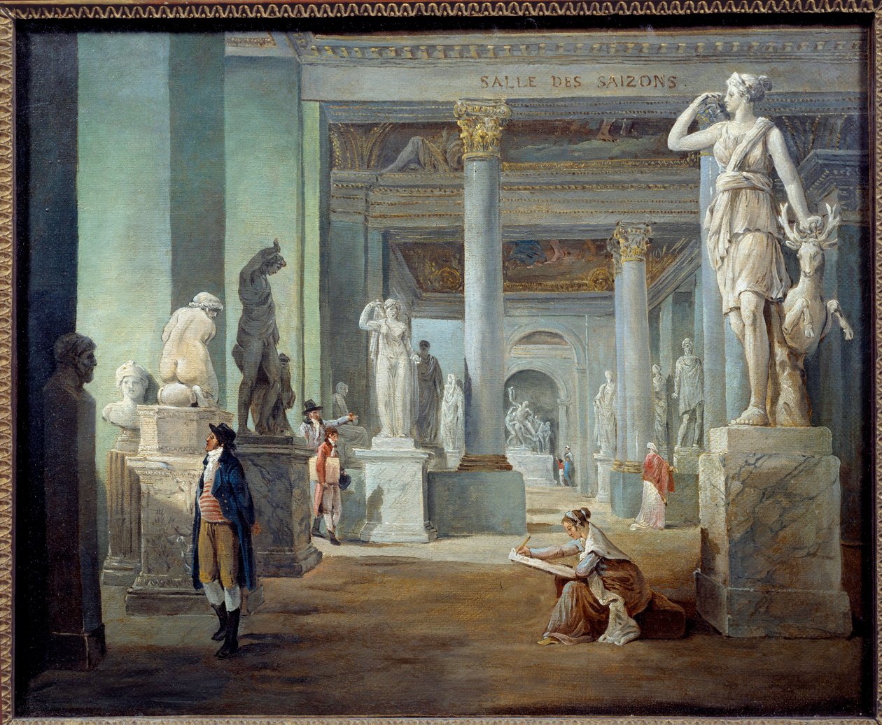 Der Raum der Jahreszeiten im Louvre Museum von Hubert Robert