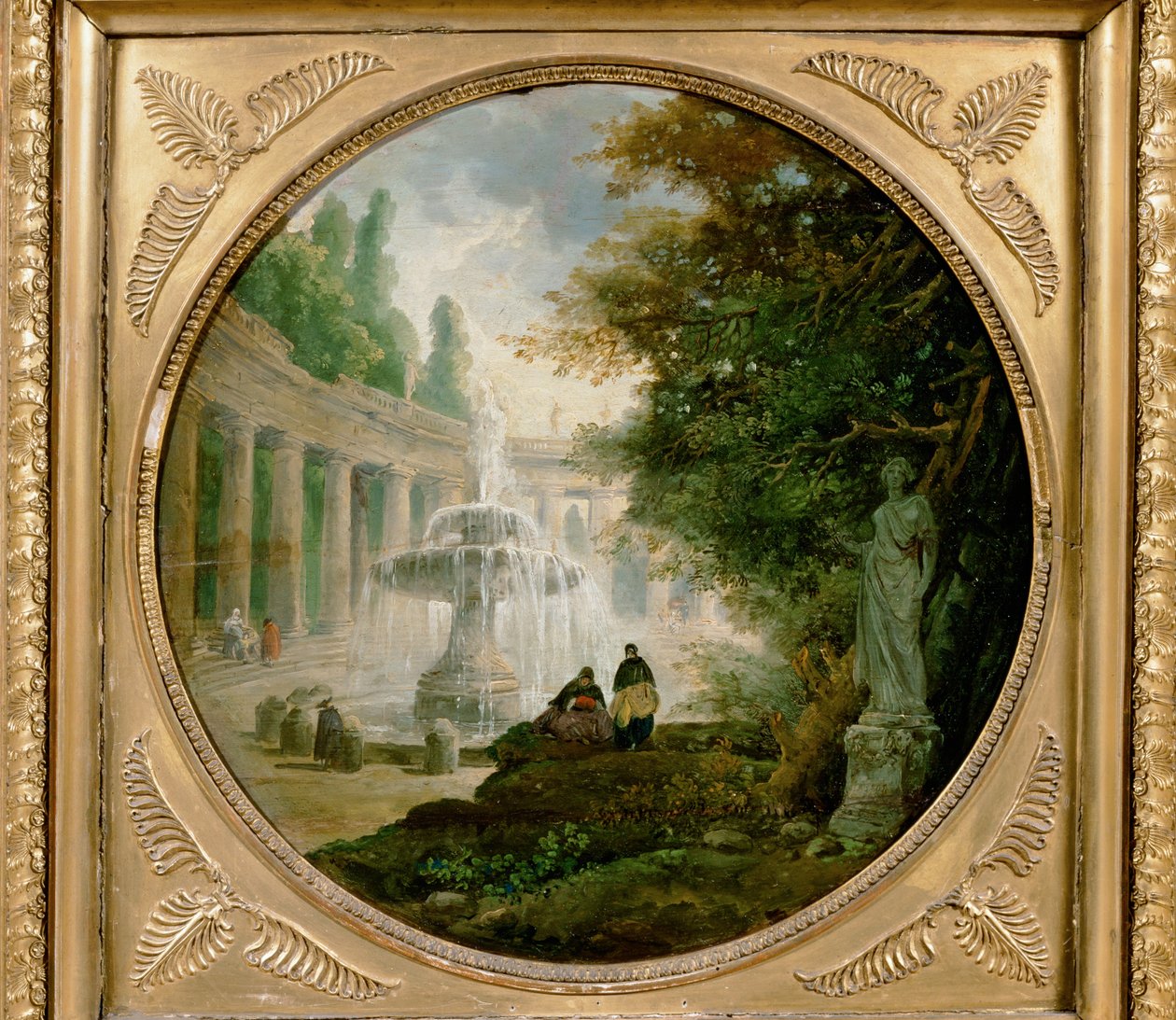 Park mit Brunnen von Hubert Robert