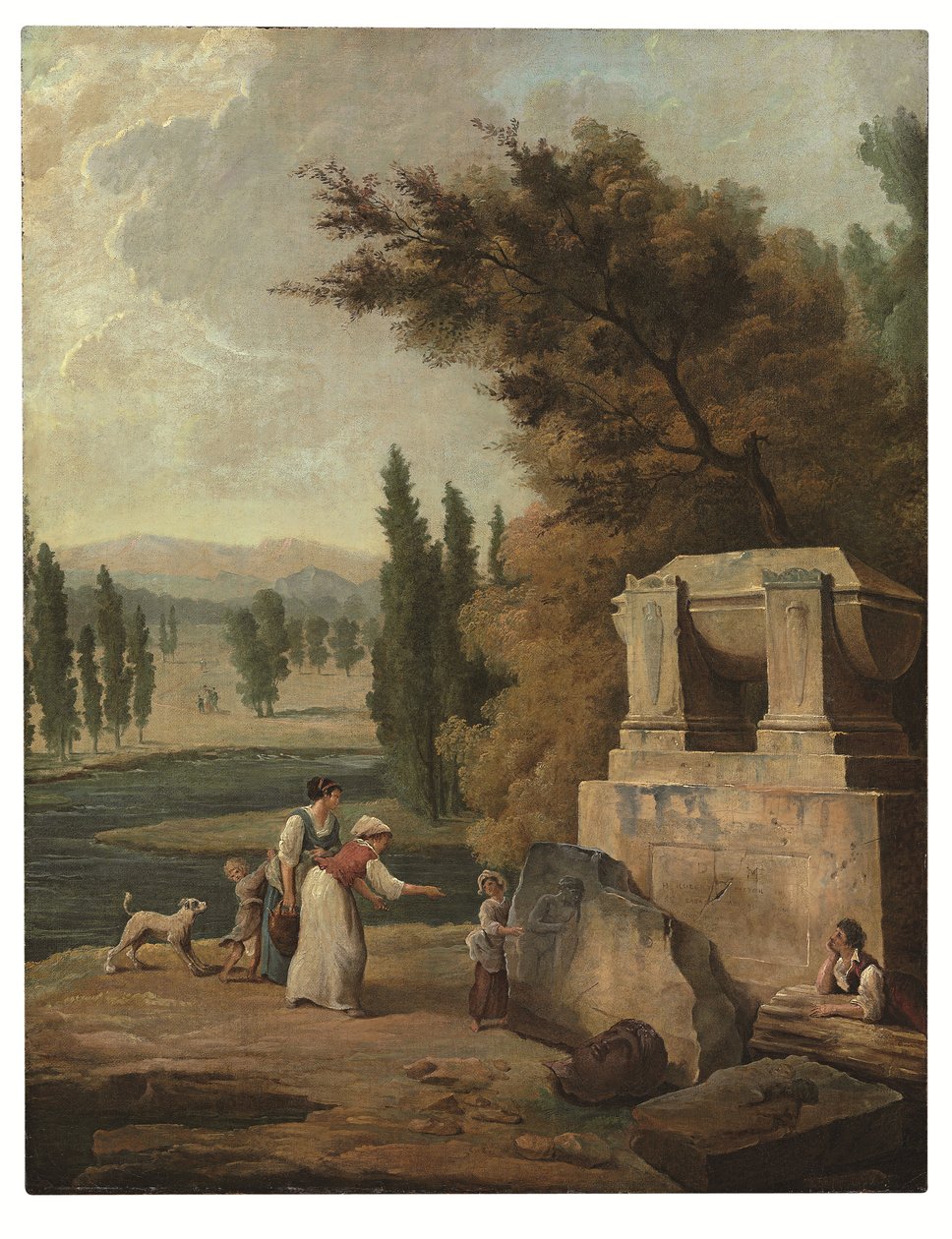 Der Park von Ermenonville von Hubert Robert