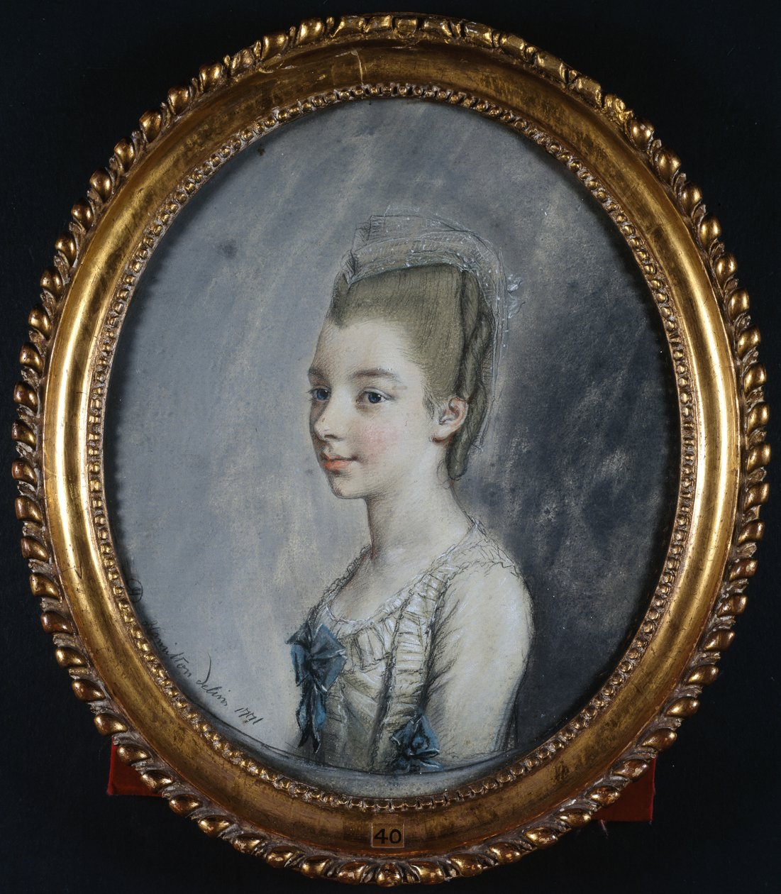 Porträt von Georgiana Spencer, später Herzogin von Devonshire von Hugh Douglas Hamilton