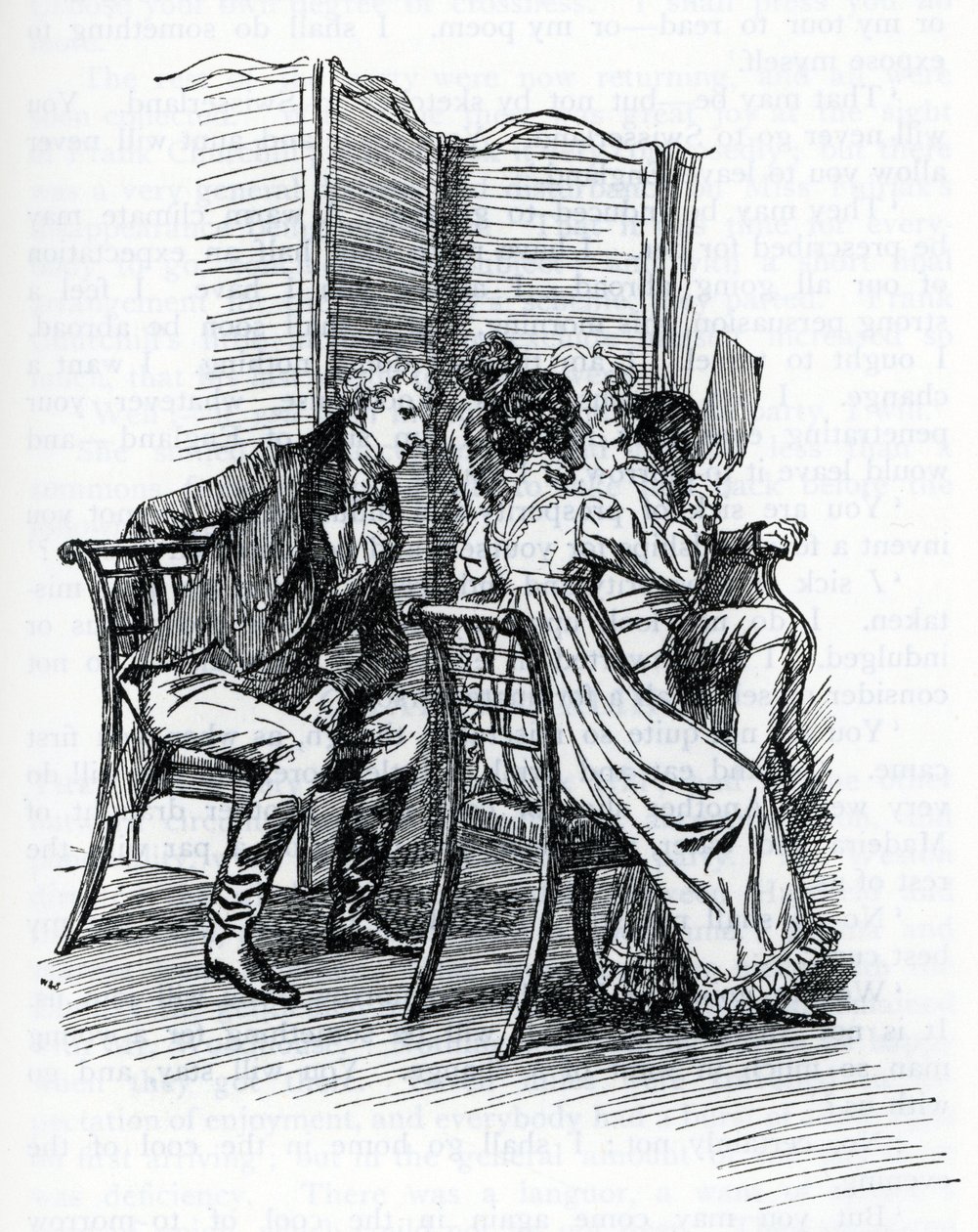 Illustration für "Emma" von Jane Austen. Von Hugh Thomson von Hugh Thomson