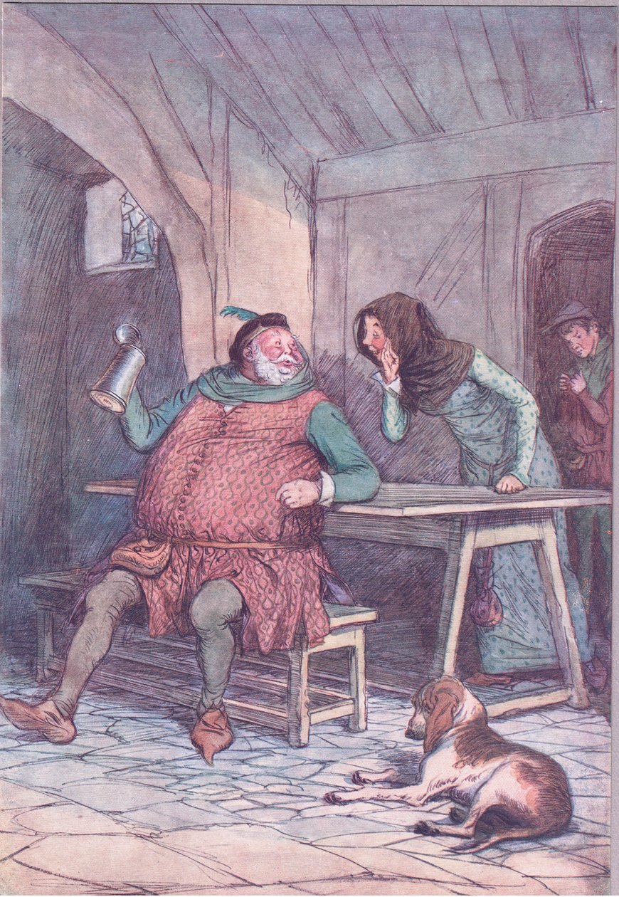 Heiraten ist das Kurze und Lange davon, Illustration aus Die lustigen Weiber von Windsor, 1910 von Hugh Thomson