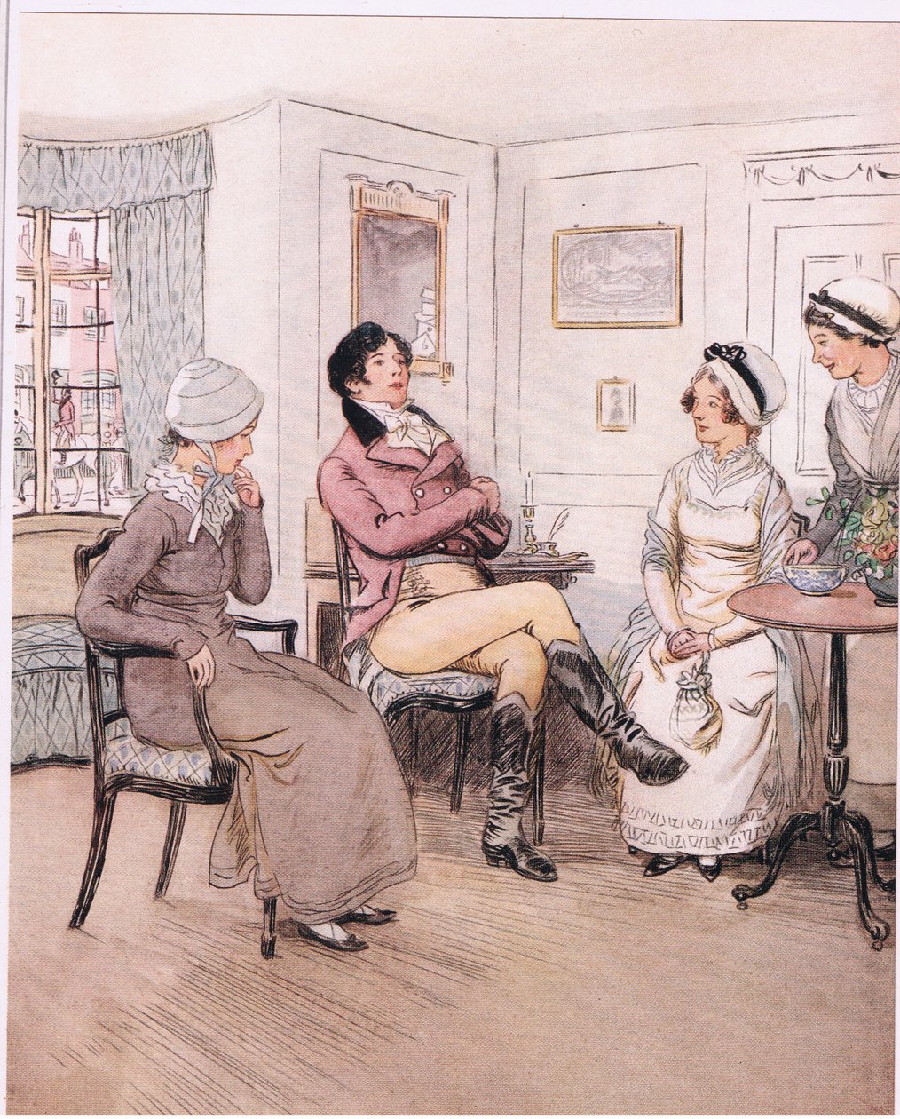 Valentine: "Es tut mir leid, dass sie nicht da sind, Patty, aber ich werde auf ihre Rückkehr warten". von Hugh Thomson