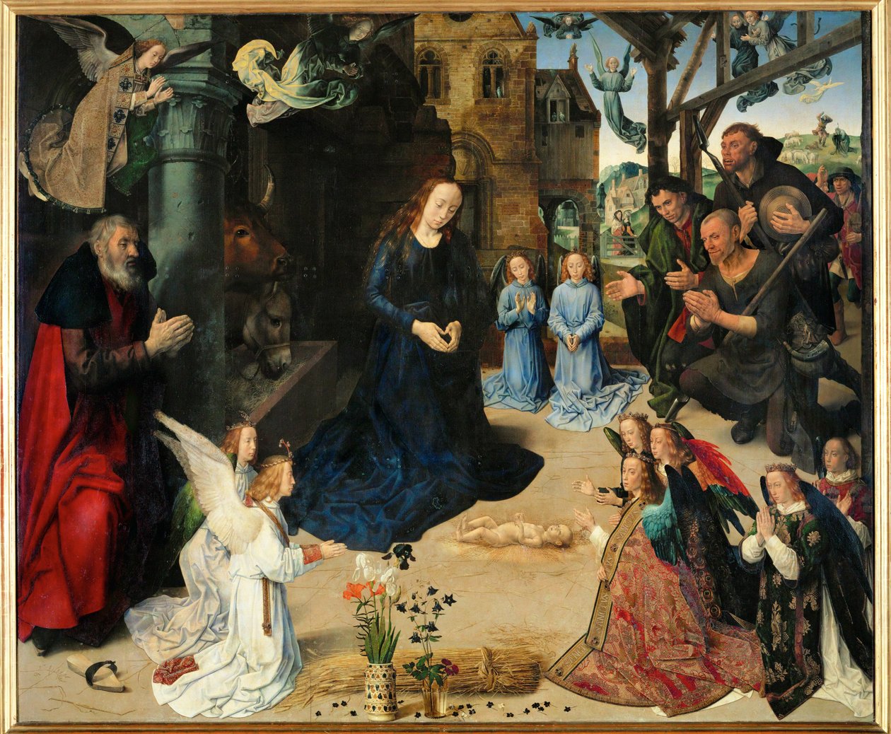 Die Anbetung der Hirten von Hugo van der Goes
