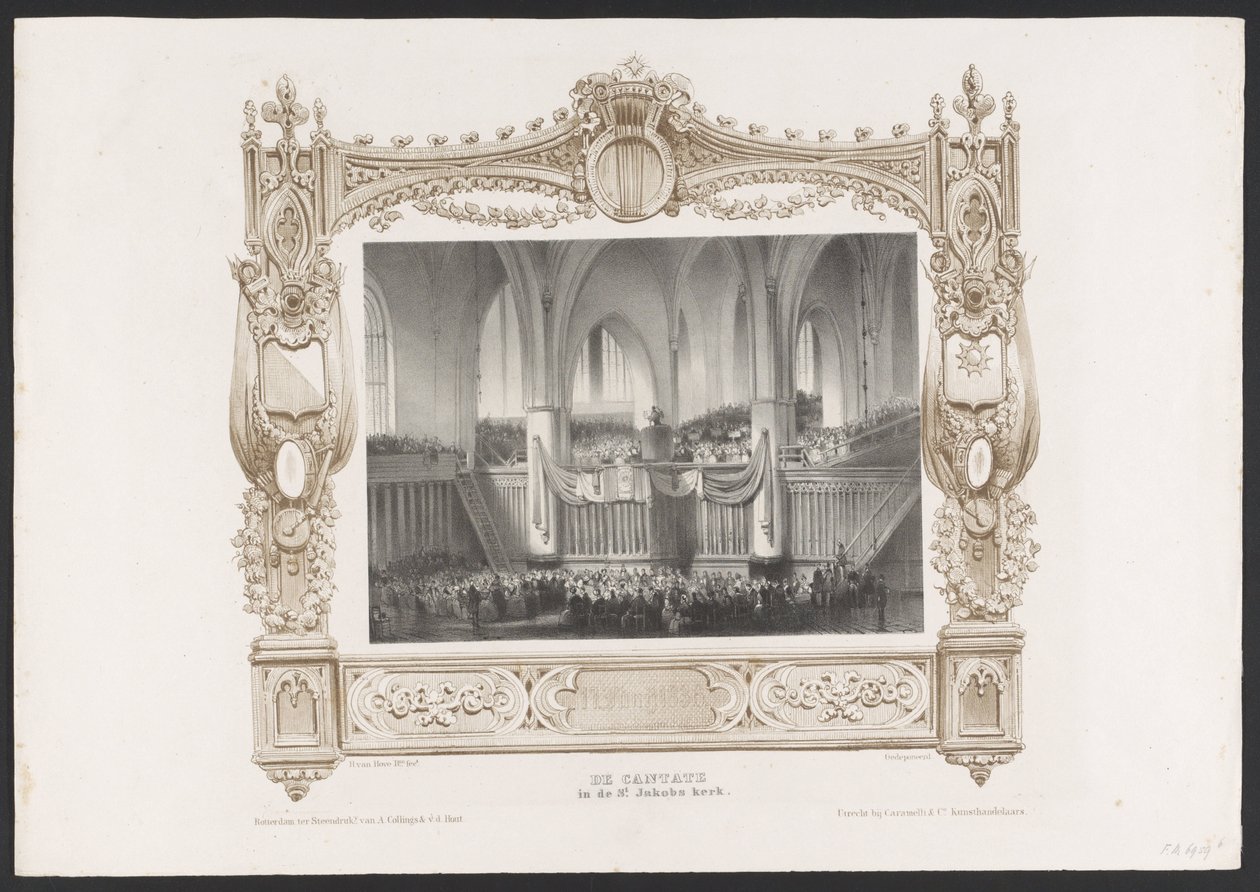Umzug mit einer Druckerei, 1836 von Huib van Hove Bz