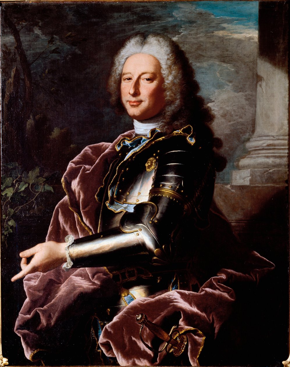 Porträt von Giovanni Francesco II Brignole Sale (1695-1760), Doge von Genua und Botschafter der Republik Genua in Frankreich unter Ludwig XV. von Hyacinthe Francois Rigaud