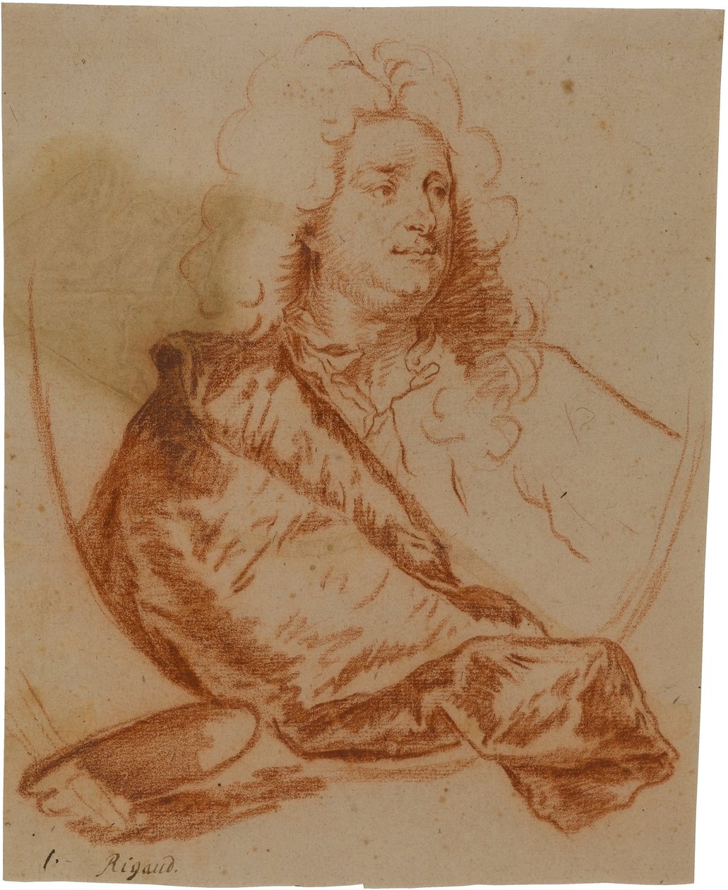 Porträt des Malers Charles de la Fosse (1636-1716) von Hyacinthe Rigaud