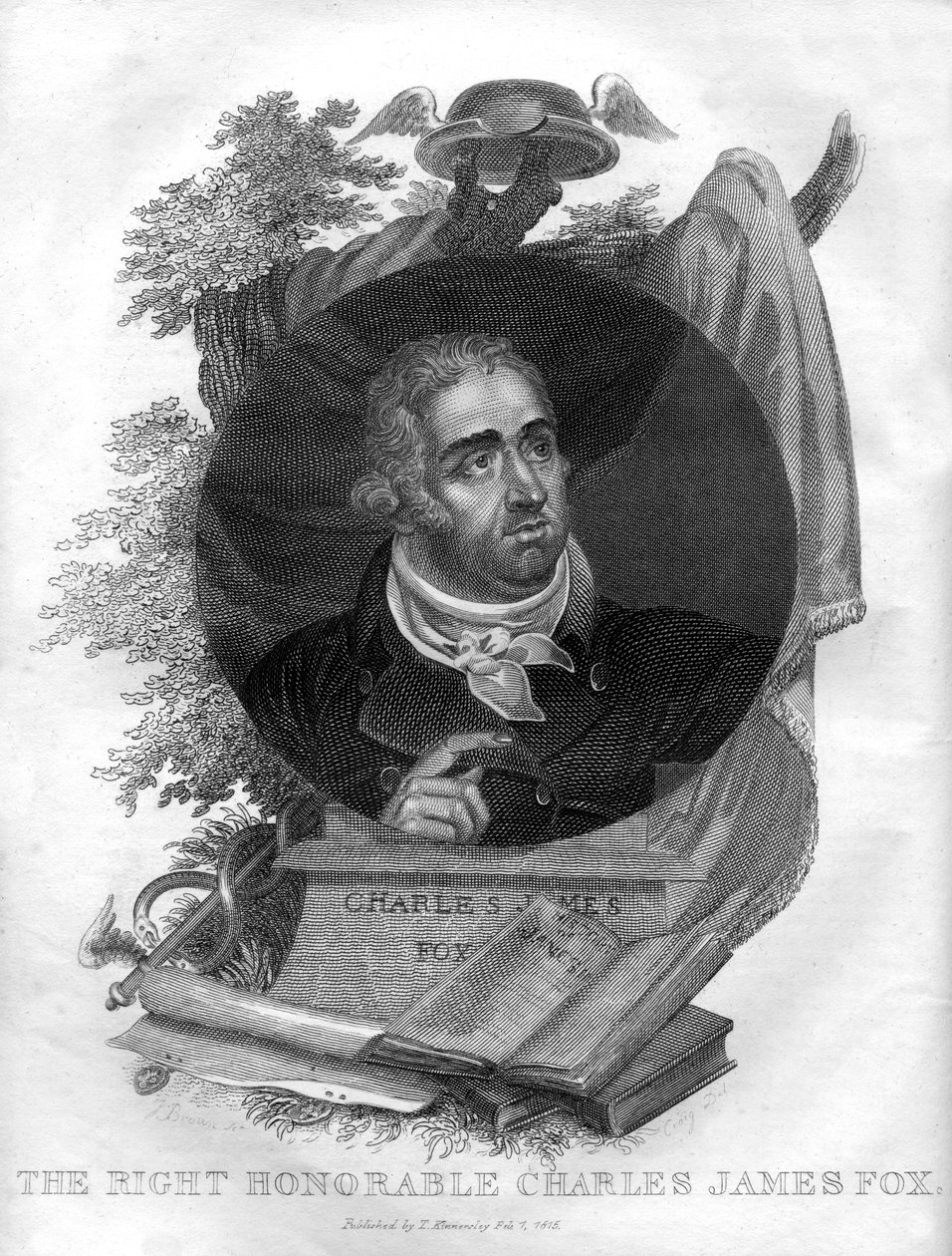 Der Rechte Ehrenwerte Charles James Fox 1749-1806, 1816 von I. Brown