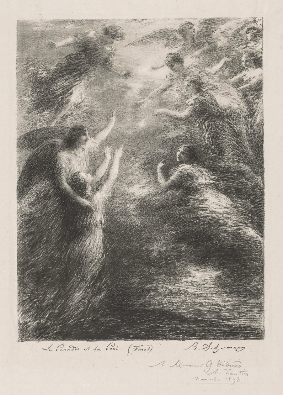 Le Paradis et la Peri, 1893 von Ignace Henri Jean Fantin Latour