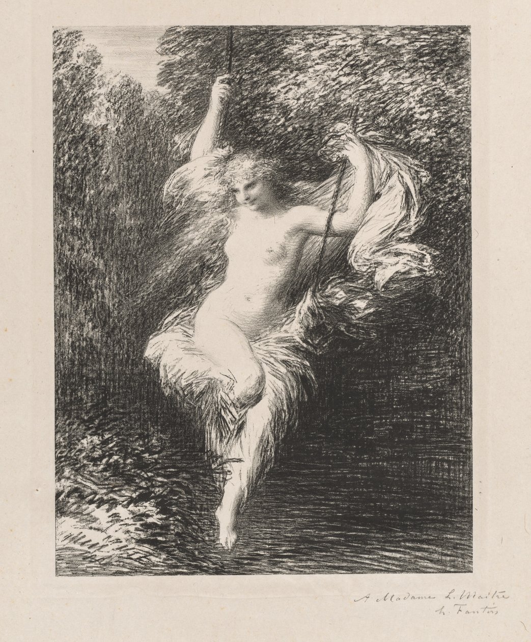 Sarah die Badende, 1892 von Ignace Henri Jean Fantin Latour