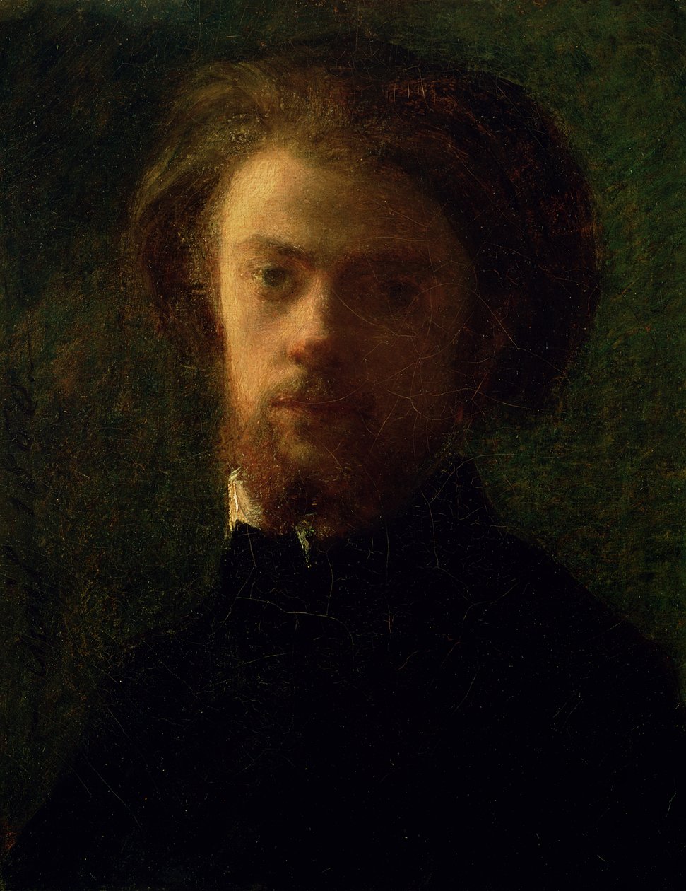 Selbstporträt, 1860 von Ignace Henri Jean Fantin-Latour