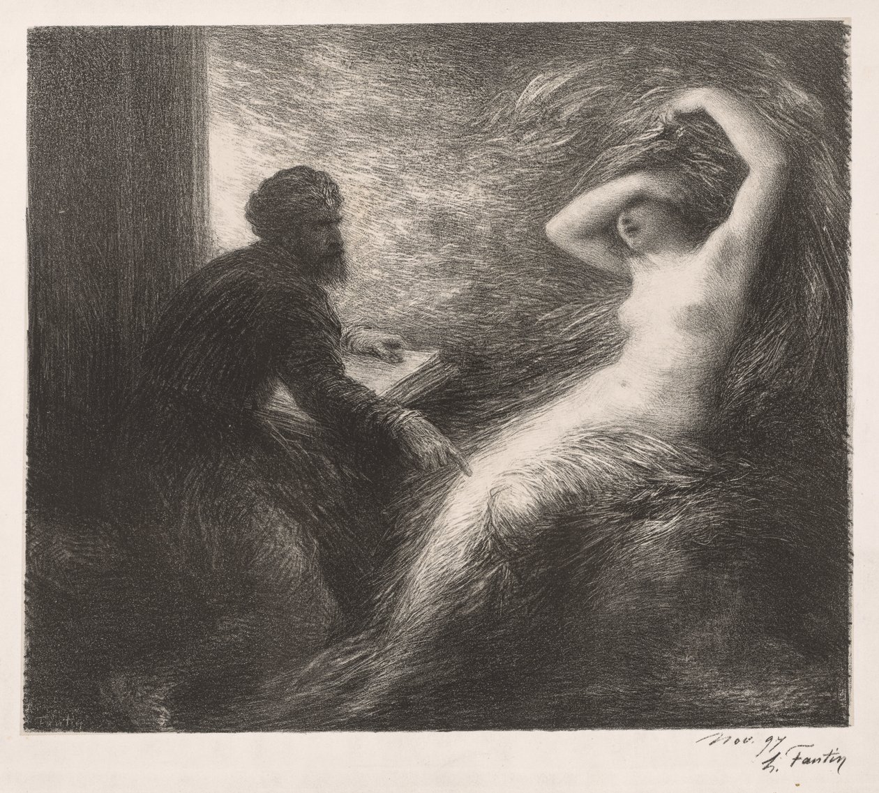 Die Beschwörung von Kundry, 1898 von Ignace Henri Jean Fantin Latour