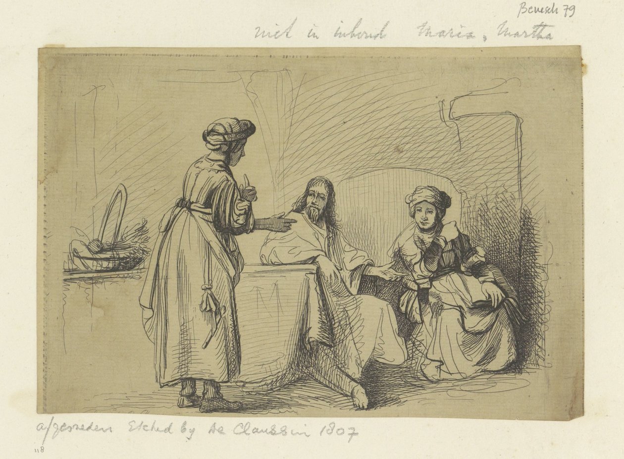 Christus bei Maria und Martha von Ignace Joseph de Claussin (possibly)