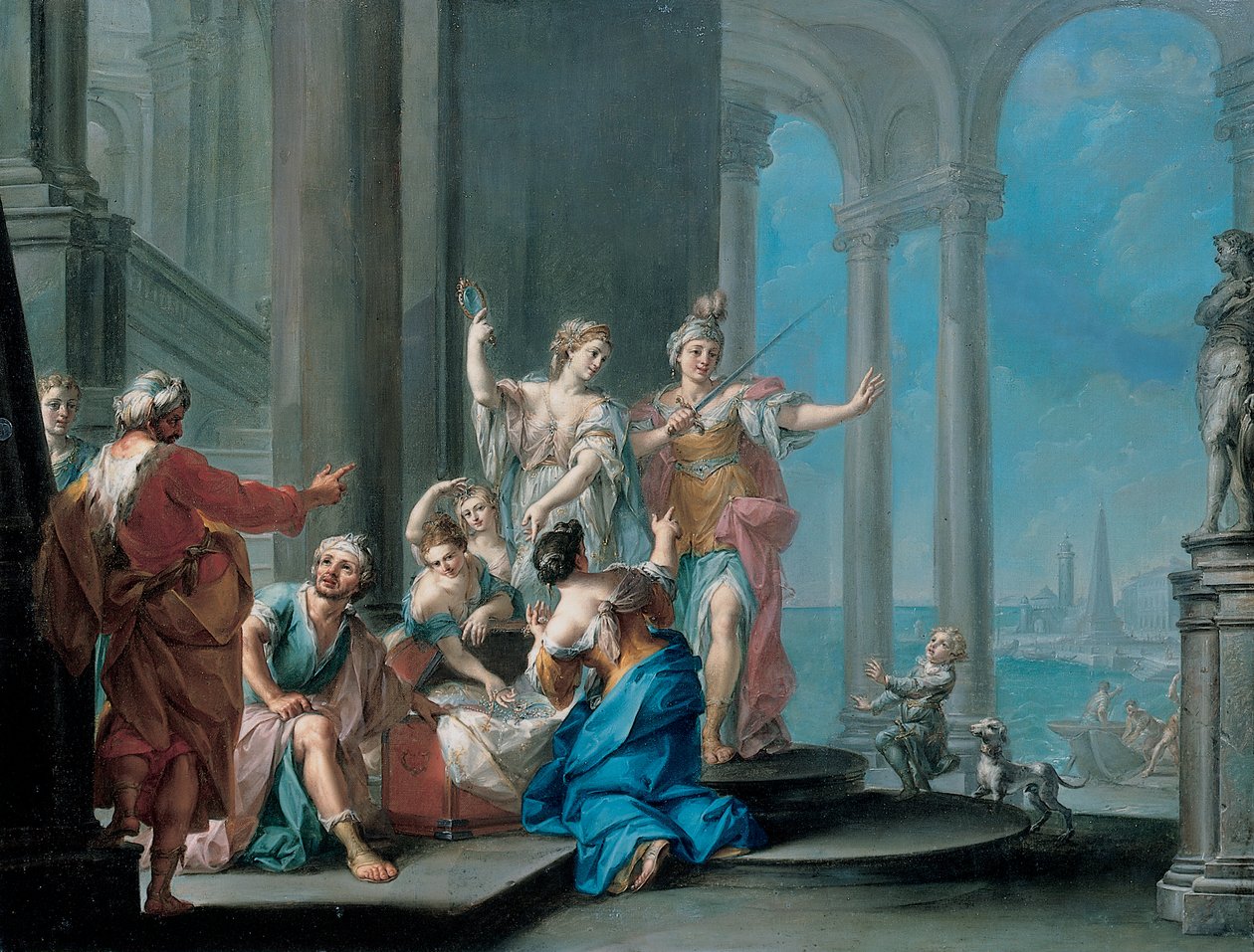Achilles und die Töchter des Lykomedes von Il Sansone