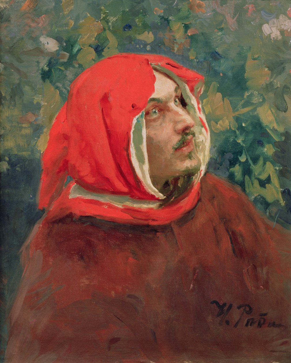 Porträt von Dante Alighieri (1265-1321) von Ilya Efimovich Repin