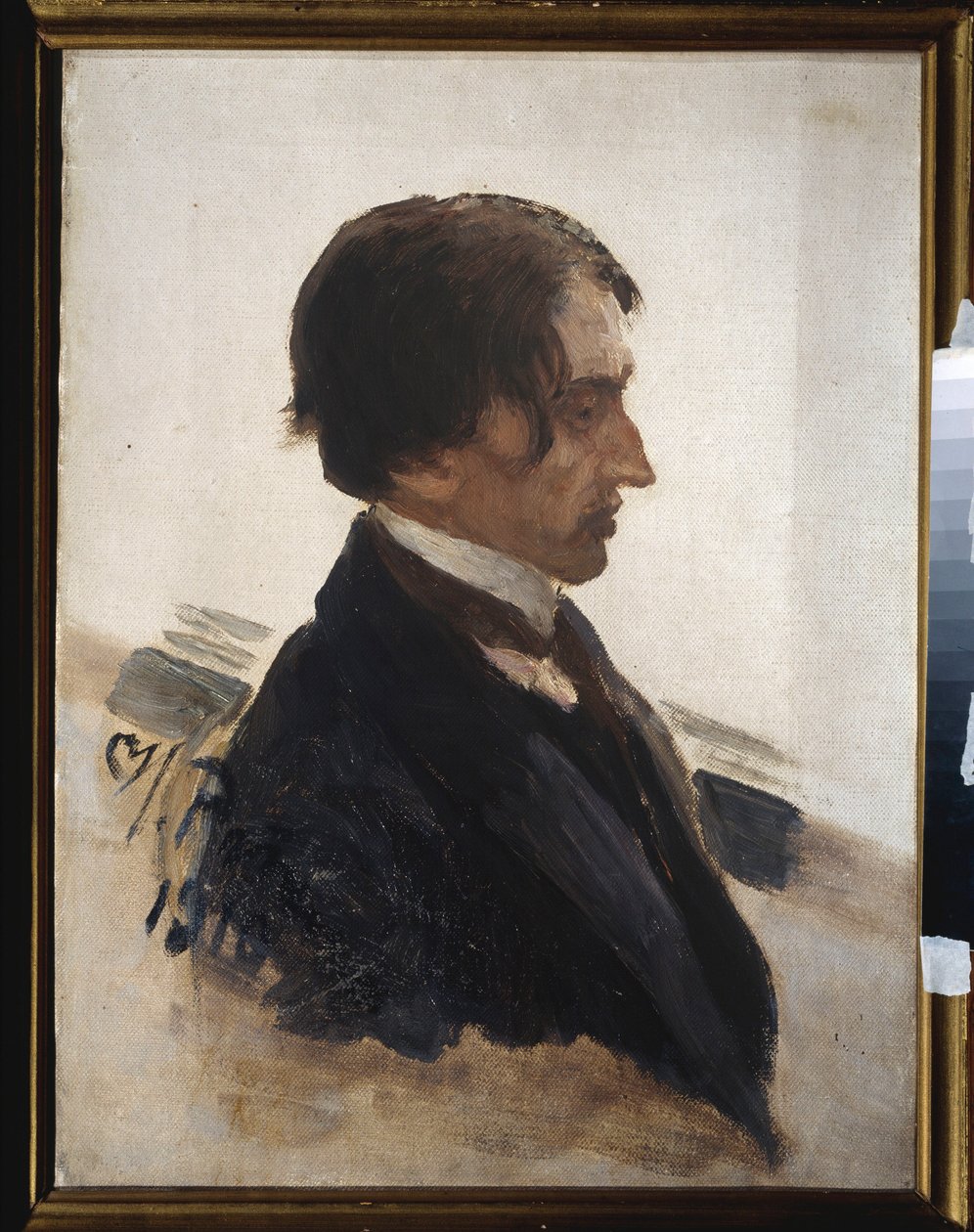 Porträt des Künstlers Isaak Brodsky von Ilya Efimovich Repin