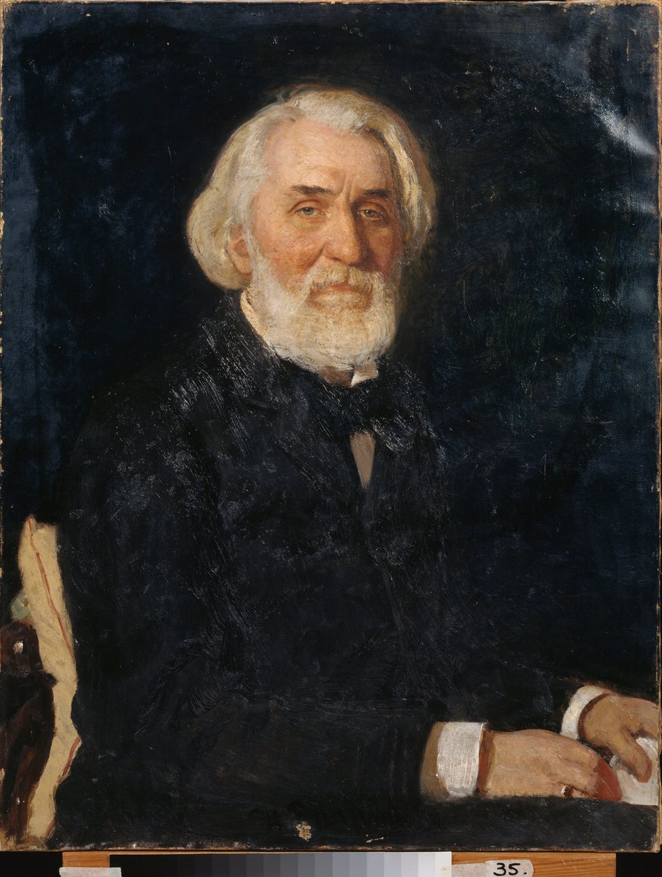 Porträt des Schriftstellers Iwan Sergejewitsch Turgenew von Ilya Efimovich Repin