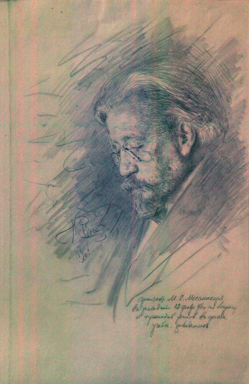 Porträt von Maximilian von Messmacher von Ilya Efimovich Repin