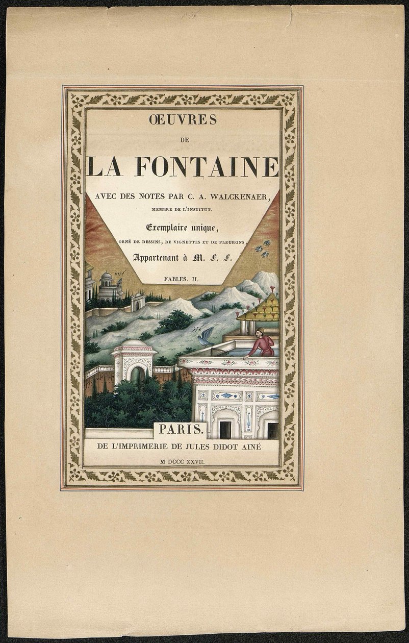 Fabeln von La Fontaine, 1837-1839 von Imam Bakhsh Lahori