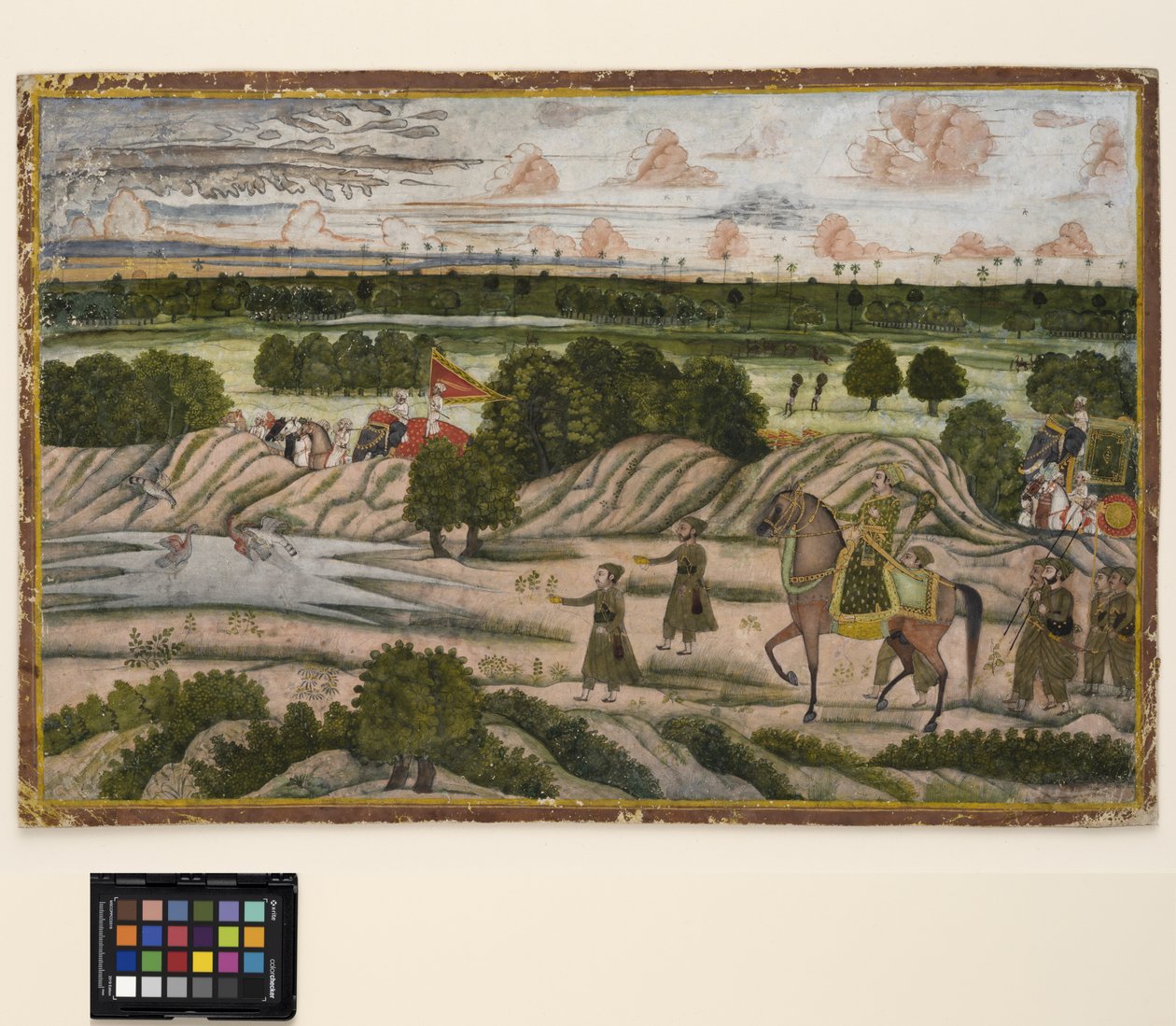 Ein Nawab und seine Gefolgsleute auf einer Jagdexpedition, ca. 1780 von Indian School