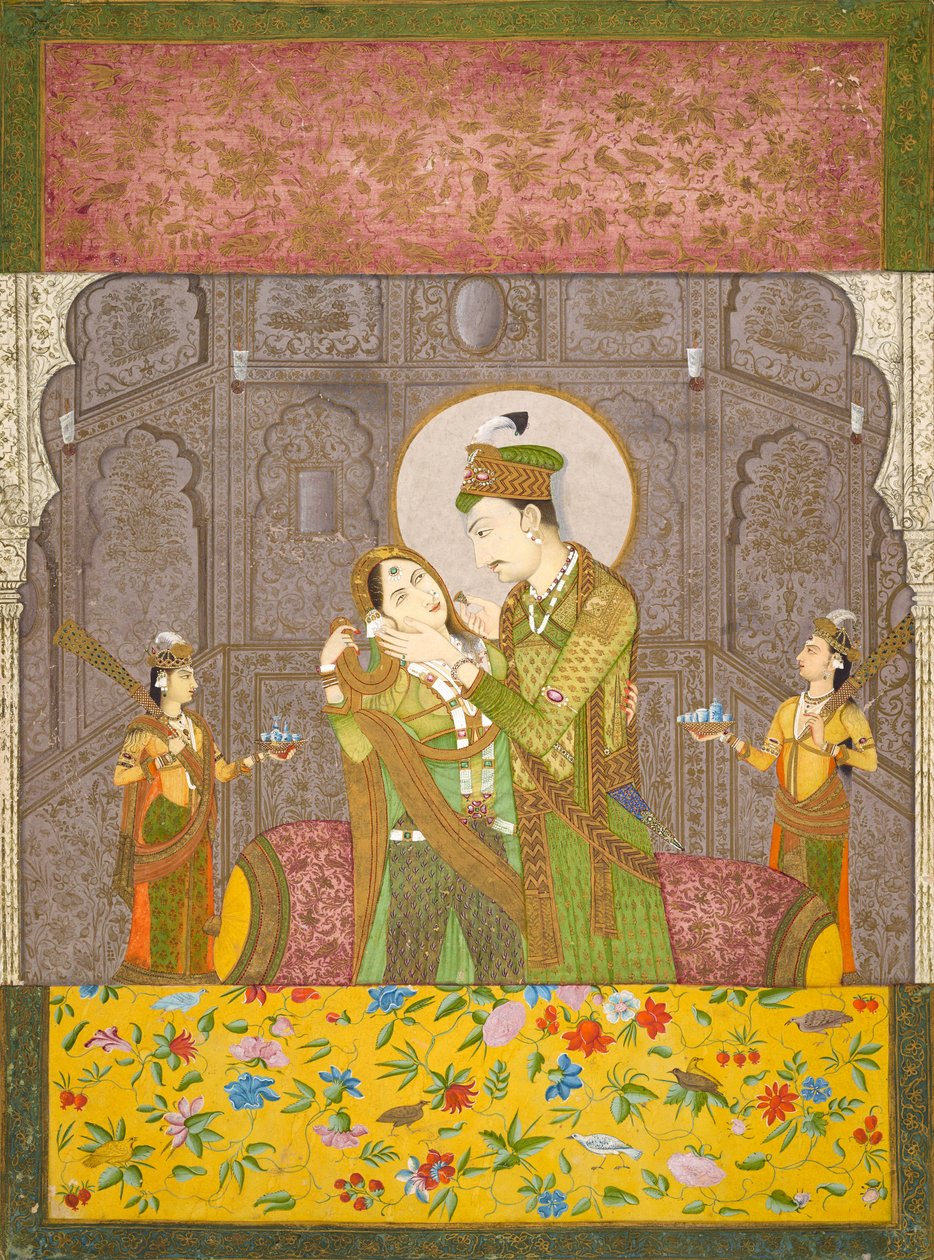 Ein Prinz und seine Gemahlin, ca. 1790 von Indian School