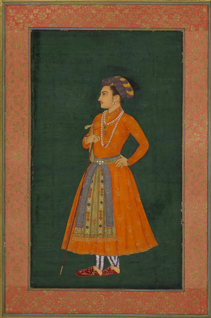 Ein Prinz in Orange gekleidet, Illustration aus 
