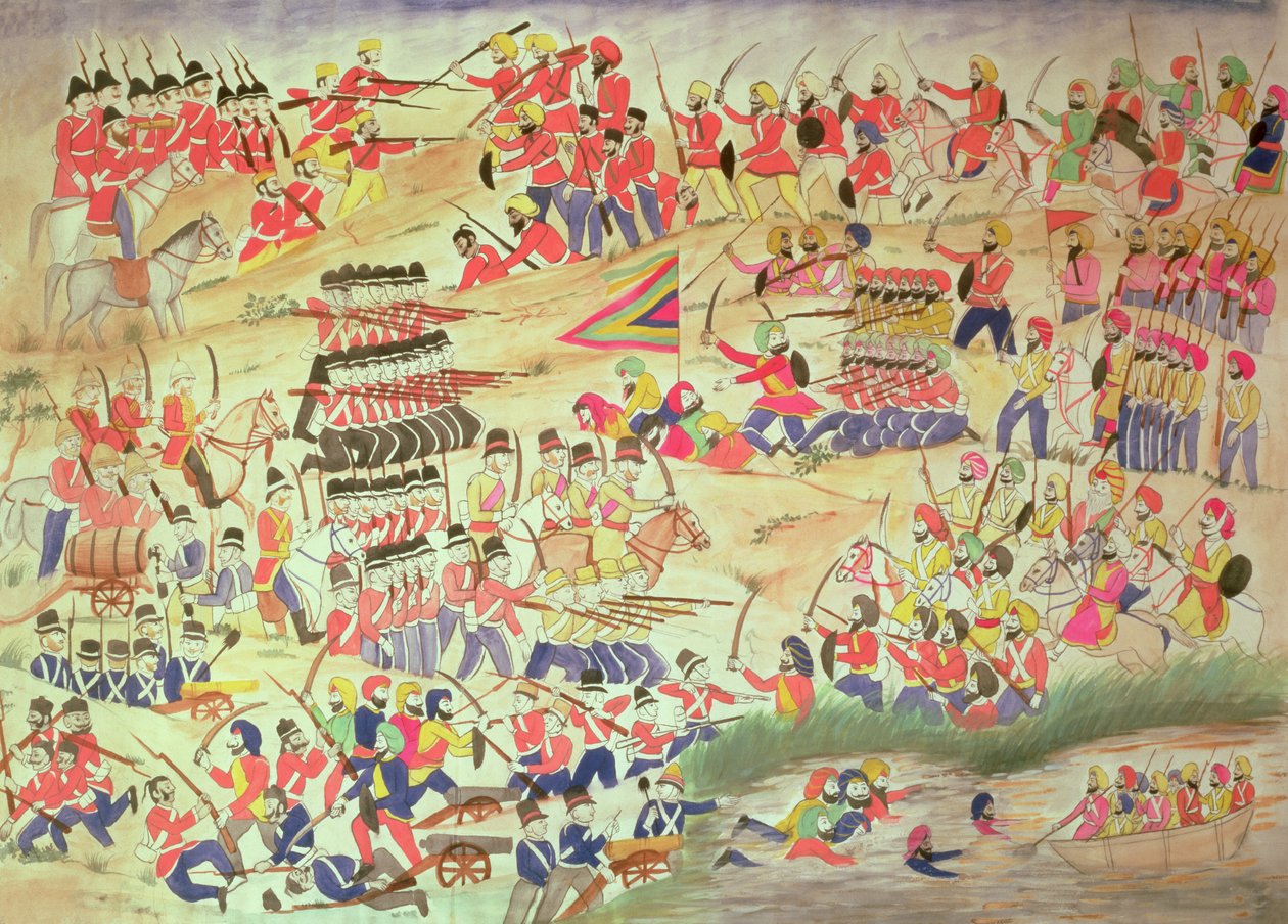 Ein Vorfall während der Sikh-Kriege von Indian School